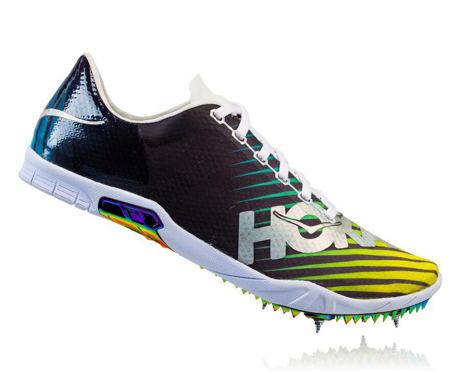 Hoka One One Spikes Damske Čierne/Biele - Speed Evo R - 87016-HJAI